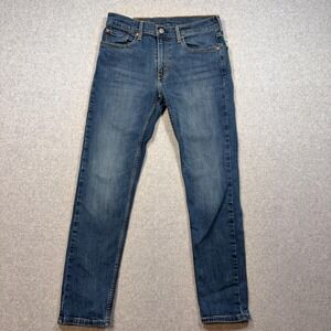 Levis 502 Jeans Mens 30x30 Blue Tapered Stretch Denim Medium Wash 29507-0053